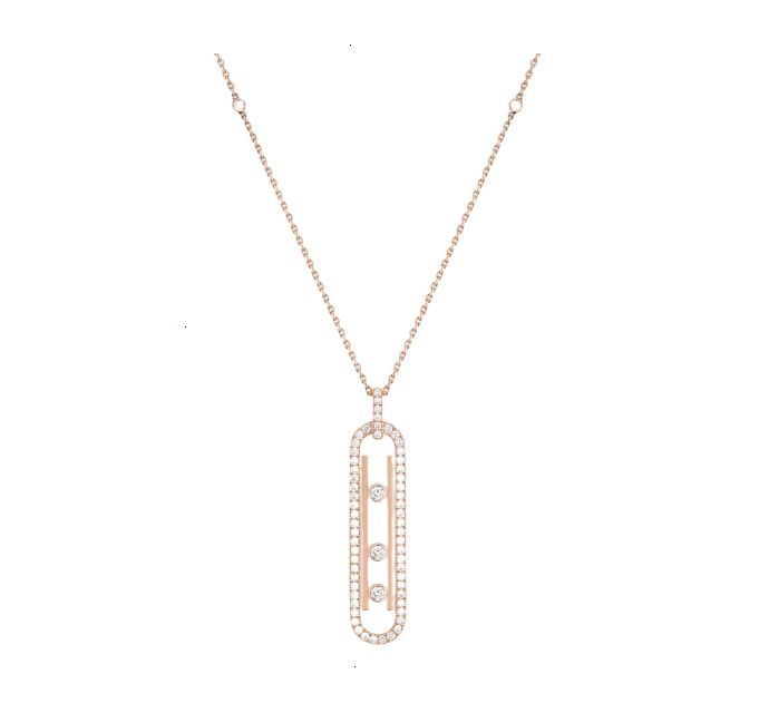 NECKLACE MESSIKA MOVE 10TH ROSE GOLD DIAMONDS
