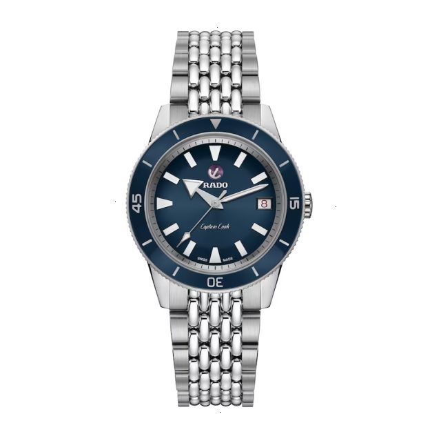 RADO CAPTAIN COOK AUTOMATIC 37 MM STAINLESS STEEL BLUE