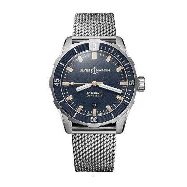 ULYSSE NARDIN DIVER COLLECTION AUTOMATIC ROPE 42 MM STAINLESS STEEL BLUE