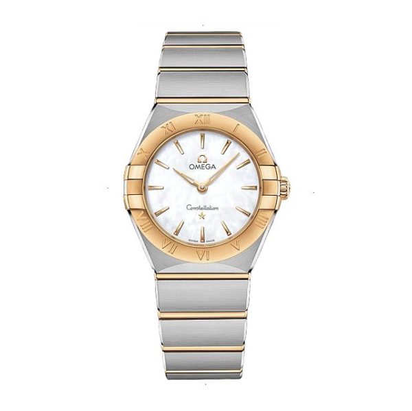 OMEGA CONSTELLATION QUARTZ 28 MM STEEL AND YELLOW GOLD 18KT WHITE
