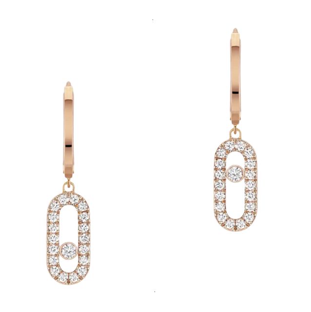 EARRING MESSIKA MOVE UNO ROSE GOLD DIAMONDS