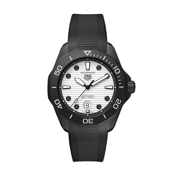 TAG HEUER AQUARACER AUTOMATIC 43 MM STEEL AND CARBON PVD WHITE