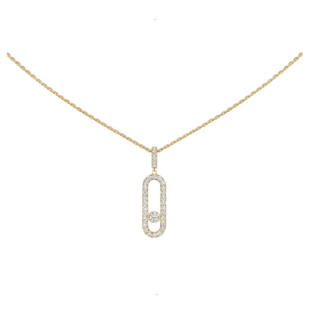 NECKLACE MESSIKA MOVE UNO YELLOW GOLD DIAMONDS