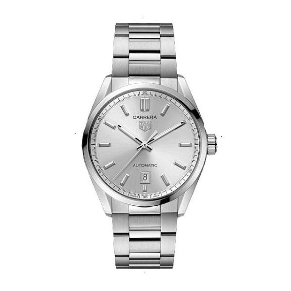 TAG HEUER CARRERA AUTOMATIC 39 MM SATIN / POLISHED STEEL GRAY