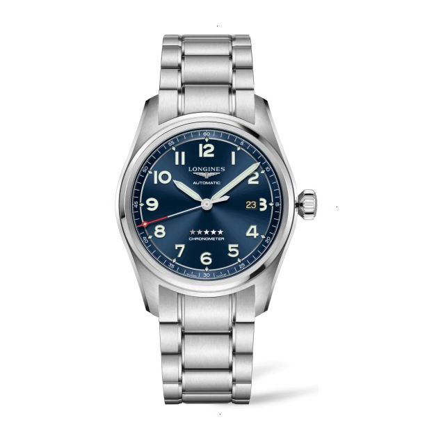 LONGINES SPIRIT AUTOMATIC 42 MM STAINLESS STEEL BLUE WITH SUNRAY EFFECT