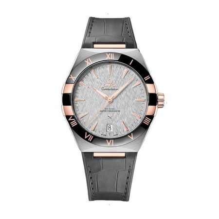 OMEGA CONSTELLATION CO-AXIAL MASTER CHRONOMETER AUTOMATIC 41 MM STEEL AND ROSE GOLD SEDNA 18KT GRAY