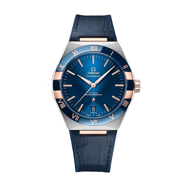 OMEGA CONSTELLATION CO-AXIAL MASTER CHRONOMETER AUTOMATIC 41 MM STEEL AND ROSE GOLD SEDNA 18KT BLUE
