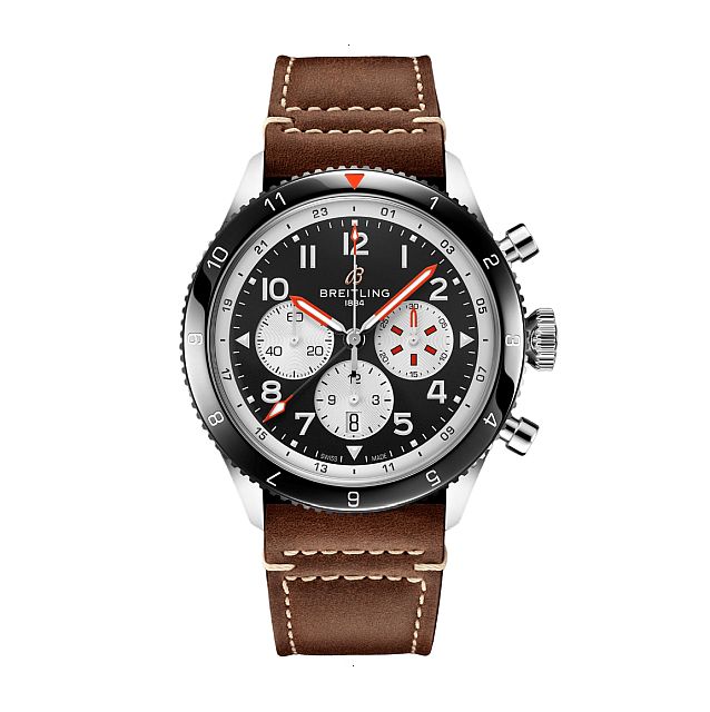 BREITLING SUPER AVI CHRONOGRAPH GMT 46 MOSQUITO AUTOMATIC 46.00 MM STEEL BLACK