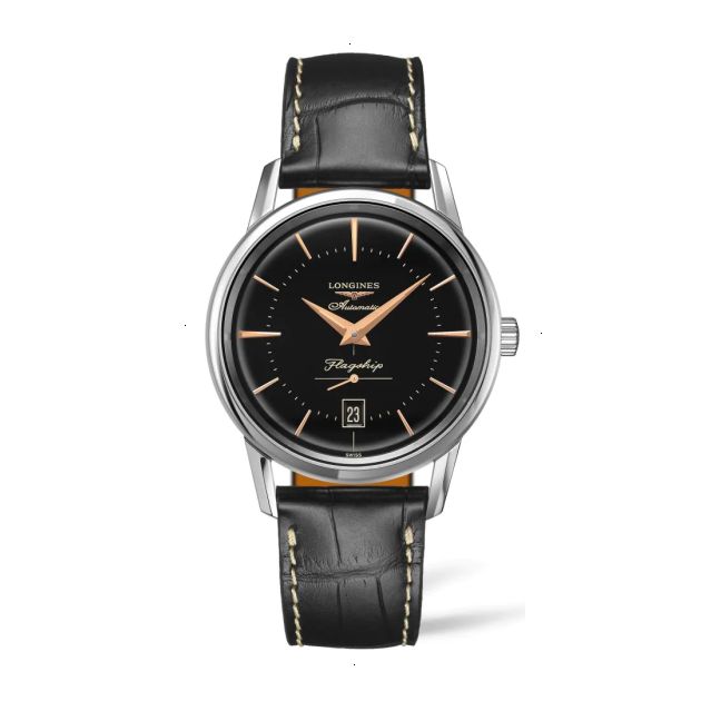 LONGINES FLAGSHIP HERITAGE AUTOMATIC 38.50 MM STAINLESS STEEL BLACK