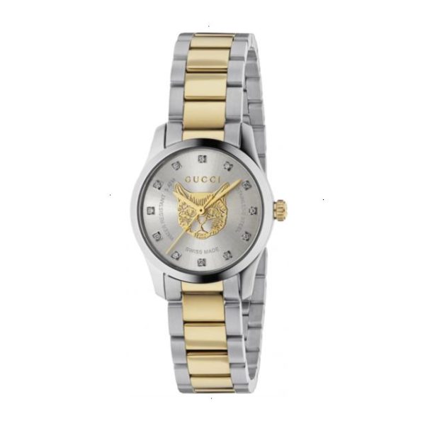 GUCCI G-TIMELESS QUARTZ 27 MM STAINLESS STEEL SILVER