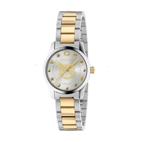 GUCCI G-TIMELESS QUARTZ 27 MM STAINLESS STEEL SILVER