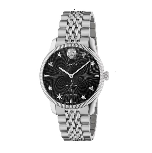 GUCCI G-TIMELESS AUTOMATIC 36 MM STAINLESS STEEL BLACK