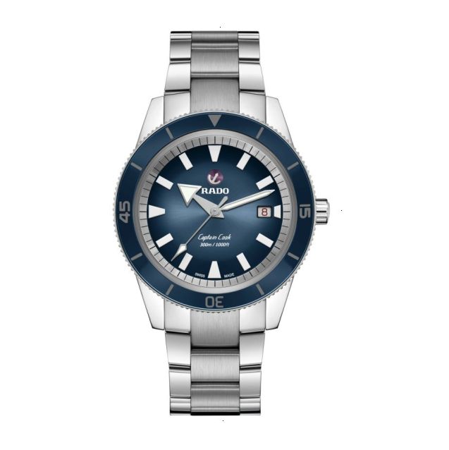 RADO CAPTAIN COOK AUTOMATIC 42 MM STAINLESS STEEL BLUE