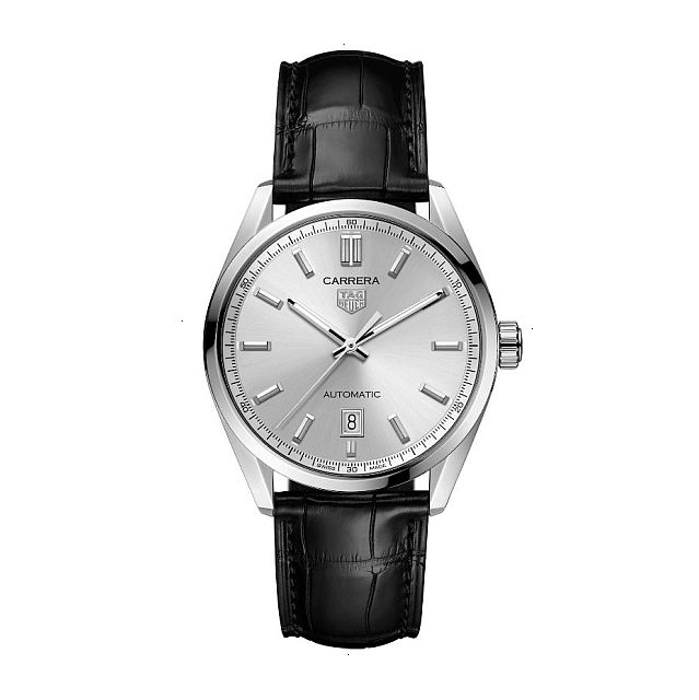 TAG HEUER CARRERA AUTOMATIC 39 MM SATIN / POLISHED STEEL GRAY