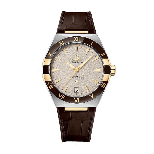 OMEGA CONSTELLATION CO-AXIAL MASTER CHRONOMETER AUTOMATIC 41 MM STEEL AND YELLOW GOLD 18KT GRAY