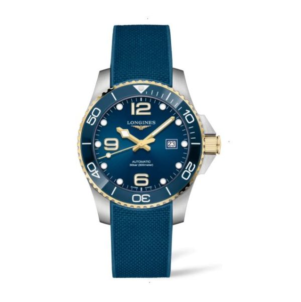 LONGINES HYDROCONQUEST AUTOMATIC 43 MM STAINLESS STEEL BLUE WITH SUNRAY EFFECT