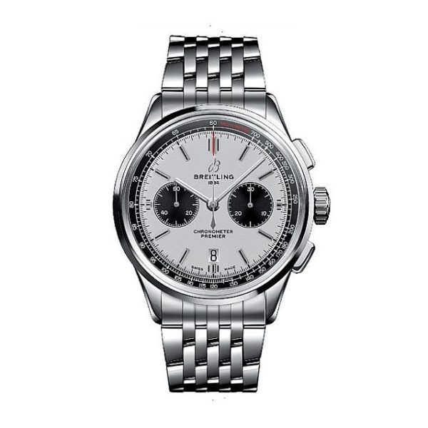 BREITLING PREMIER B01 CHRONOGRAPH 42 AUTOMATIC 42 MM STEEL SILVER