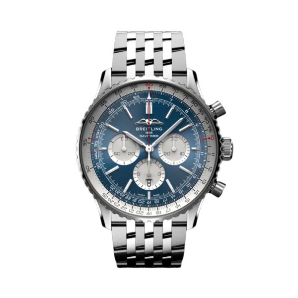 BREITLING NAVITIMER B01 CHRONOGRAPH 46 AUTOMATIC MECHANICAL 46.00 MM STAINLESS STEEL BLUE