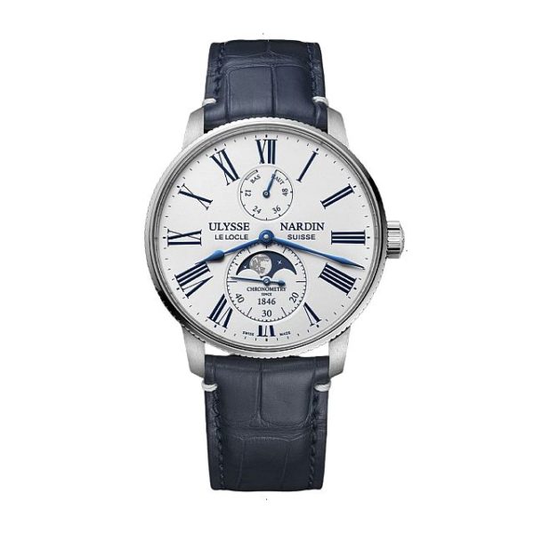 ULYSSE NARDIN MARINE COLLECTION AUTOMATIC ROPE 42 MM STAINLESS STEEL WHITE