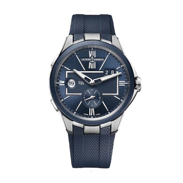 ULYSSE NARDIN EXECUTIVE COLLECTION AUTOMATIC ROPE 42 MM STAINLESS STEEL BLUE