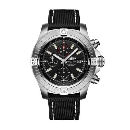 BREITLING SUPER AVENGER CHRONOGRAPH 48 AUTOMATIC MECHANICAL 48 MM STAINLESS STEEL BLACK