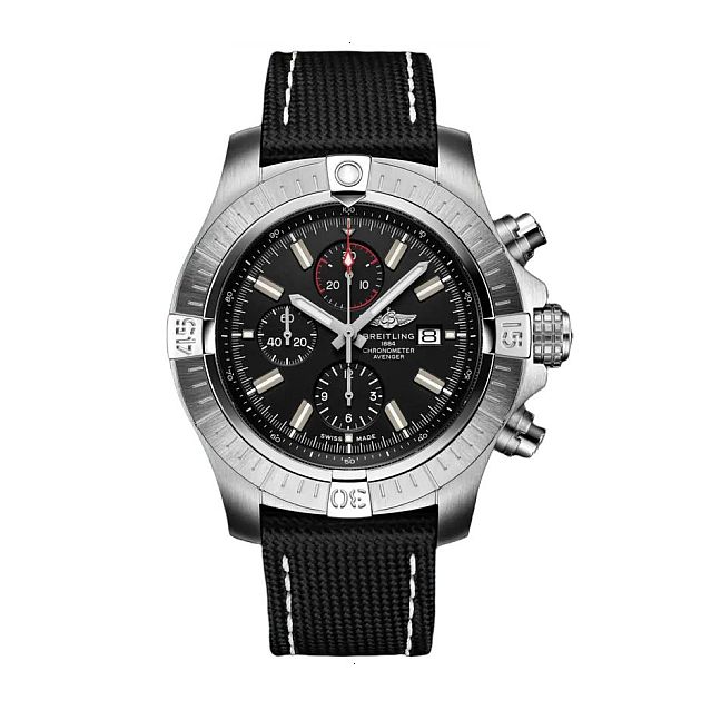 BREITLING SUPER AVENGER CHRONOGRAPH 48 AUTOMATIC MECHANICAL 48 MM STAINLESS STEEL BLACK