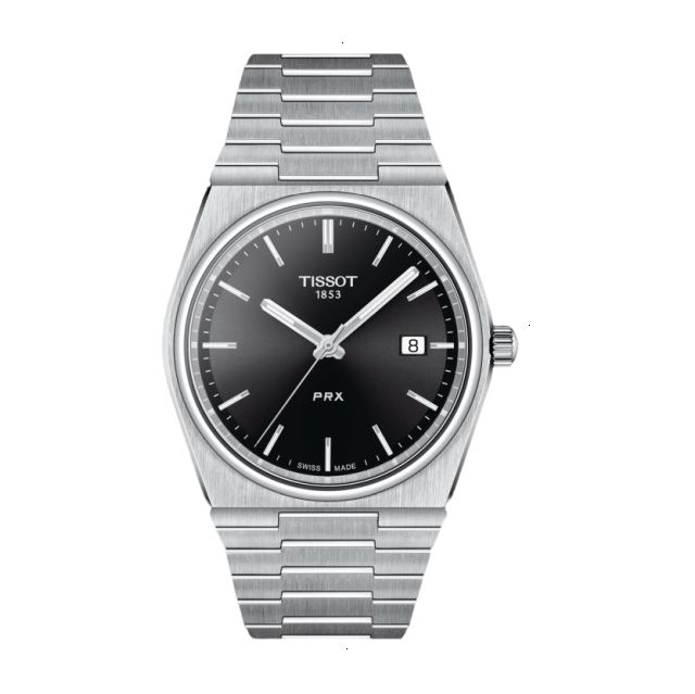 TISSOT T-CLASSIC PRX QUARTZ 39.50 MM STAINLESS STEEL BLACK