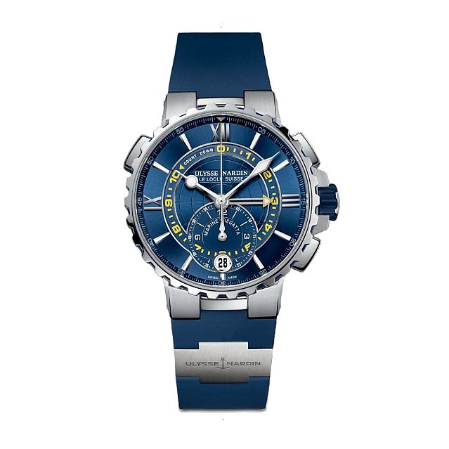 ULYSSE NARDIN MARINE COLLECTION AUTOMATIC ROPE 44 MM STAINLESS STEEL BLUE