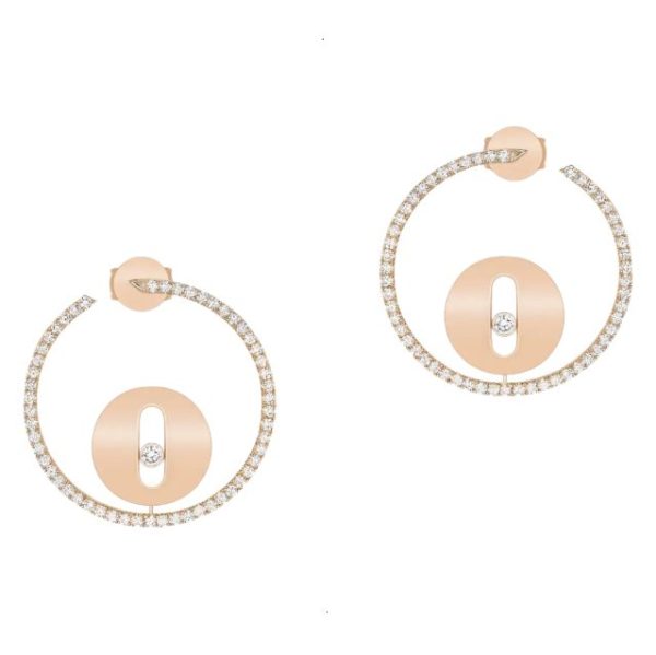 EARRING MESSIKA LUCKY MOVE ROSE GOLD DIAMONDS