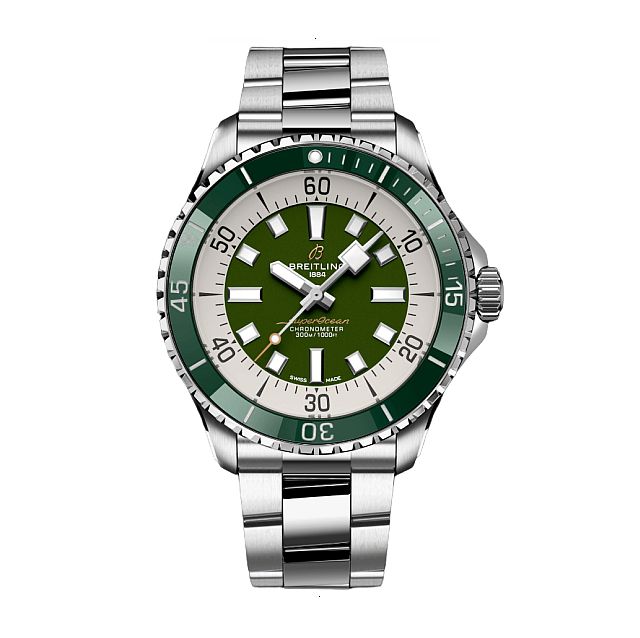BREITLING SUPEROCEAN AUTOMATIC 44 AUTOMATIC 44 MM STAINLESS STEEL GREEN