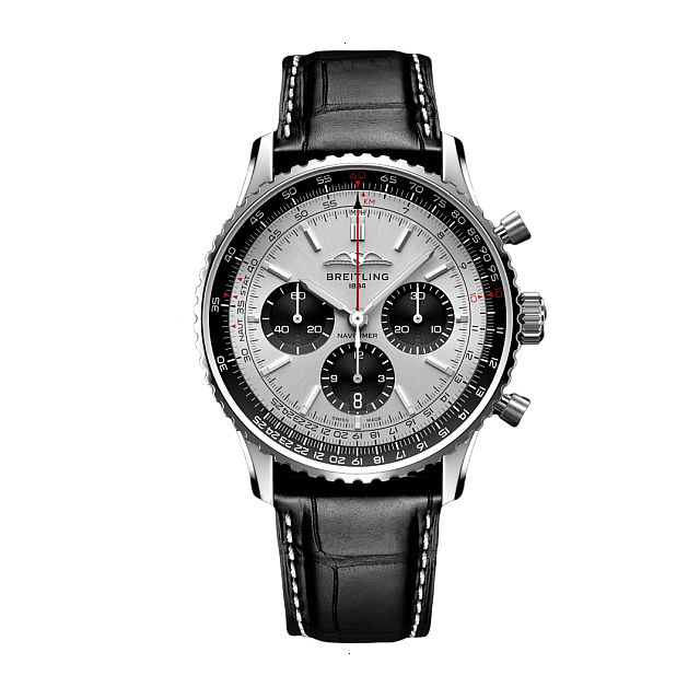 BREITLING NAVITIMER B01 CHRONOGRAPH 43 AUTOMATIC 43 MM STAINLESS STEEL SILVER