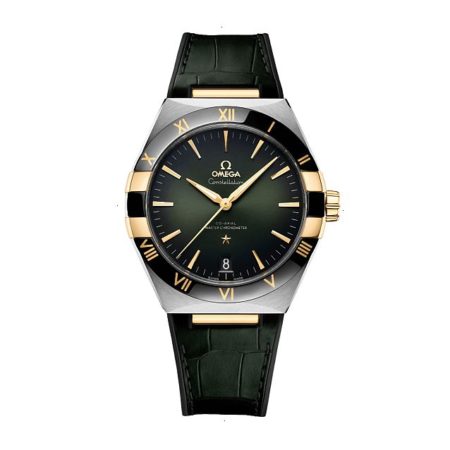 OMEGA CONSTELLATION CO-AXIAL AUTOMATIC 41 MM YELLOW GOLD STEEL GREEN
