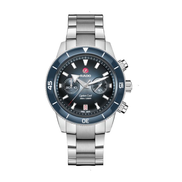 RADO CAPTAIN COOK AUTOMATIC 43 MM STAINLESS STEEL BLUE