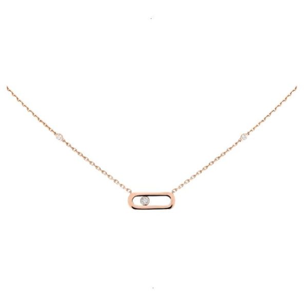 NECKLACE MESSIKA MOVE UNO ROSE GOLD DIAMONDS