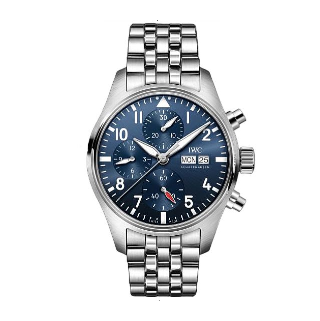 IWC BIG PILOTS CLASSICO AUTOMATIC WINDING 41 MM FINE STEEL BLUE WITH LUMINESCENCE