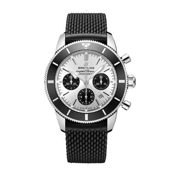 BREITLING SUPEROCEAN HERITAGE B01 CHRONOGRAPH AUTOMATIC MECHANICAL 44 MM STAINLESS STEEL SILVER