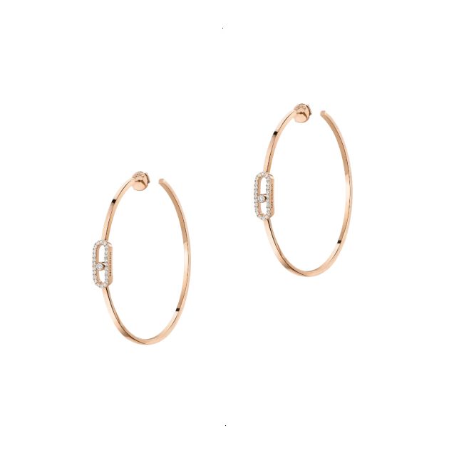 EARRING MESSIKA MOVE UNO ROSE GOLD DIAMONDS