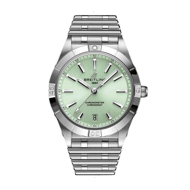 BREITLING CHRONOMAT AUTOMATIC MECHANICAL 36 MM STAINLESS STEEL GREEN