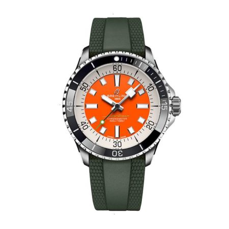 BREITLING SUPEROCEAN AUTOMATIC 42 KELLY SLATER AUTOMATIC 42 MM STAINLESS STEEL ORANGE