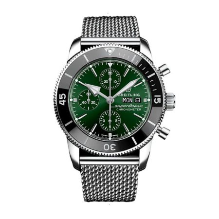 BREITLING SUPEROCEAN HERITAGE CHRONOGRAPH 44 AUTOMATIC 44 MM STAINLESS STEEL GREEN