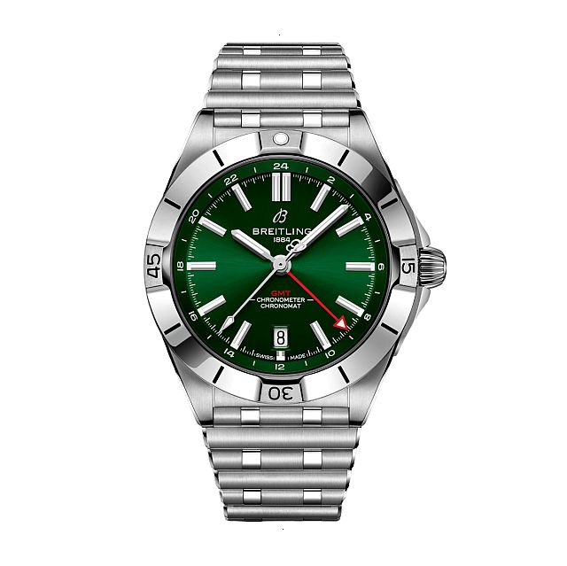 BREITLING CHRONOMAT AUTOMATIC GMT 40 AUTOMATIC 40 MM STAINLESS STEEL GREEN