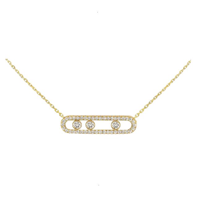 NECKLACE MESSIKA MOVE PAVE YELLOW GOLD DIAMONDS