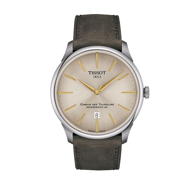TISSOT T-CLASSIC CHEMIN DES TOURELLES AUTOMATIC 42 MM STAINLESS STEEL IVORY