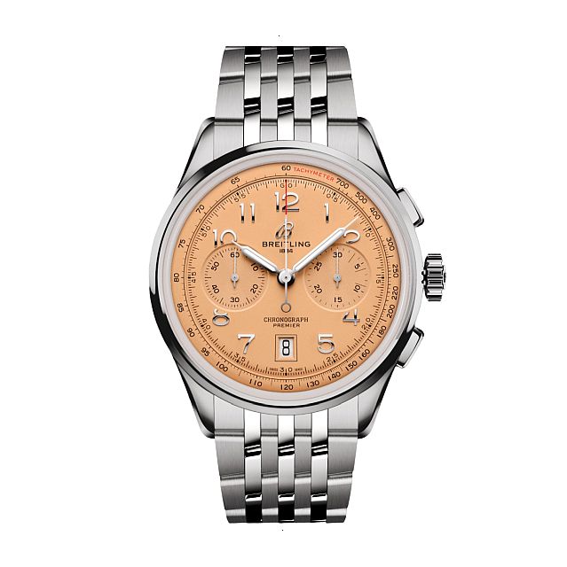 BREITLING PREMIER B01 CHRONOGRAPH 42 AUTOMATIC 42 MM STAINLESS STEEL ORANGE
