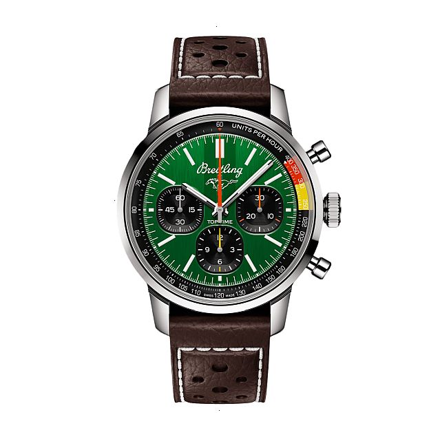 BREITLING TOP TIME B01 FORD MUSTANG AUTOMATICO CRONO 41 MM ACERO INOXIDABLE VERDE