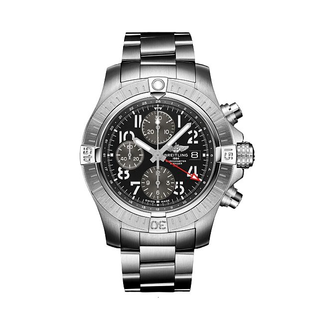 BREITLING AVENGER CHRONOGRAPH GMT 45 AUTOMATIC 45 MM STAINLESS STEEL BLACK