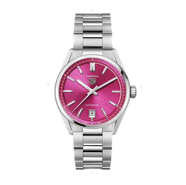 TAG HEUER CARRERA DATE AUTOMATIC 36 MM STEEL PINK