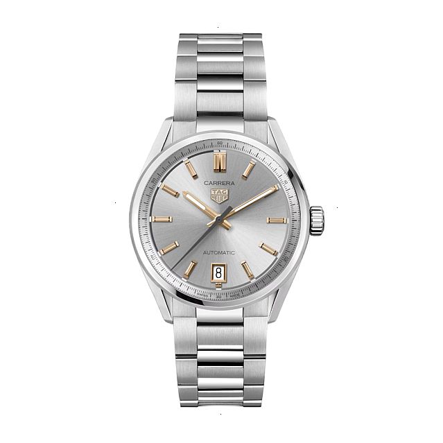 TAG HEUER CARRERA DATE AUTOMATICO 36 MM ACERO GRIS
