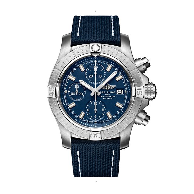 BREITLING AVENGER CHRONOGRAPH 43 AUTOMATIC 43 MM STAINLESS STEEL BLUE