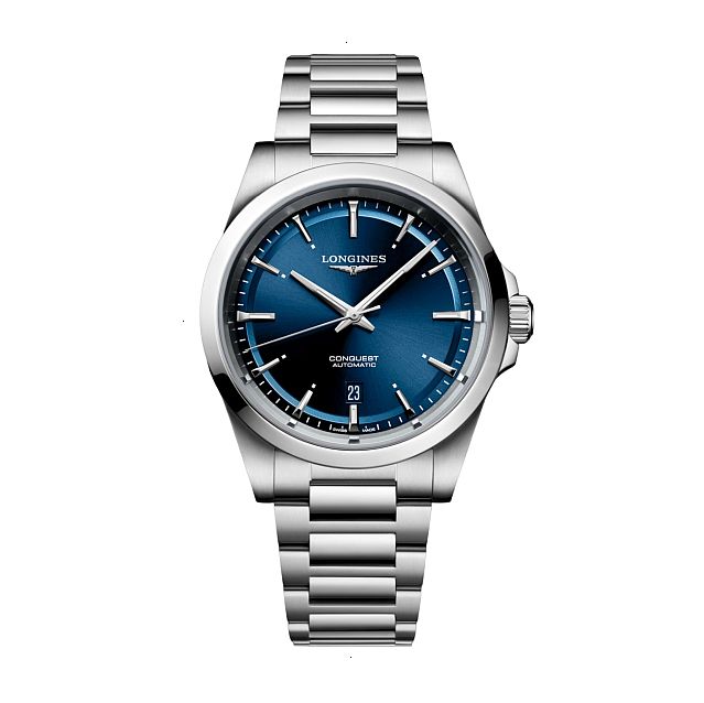 LONGINES CONQUEST 2023 AUTOMATIC 41 MM STAINLESS STEEL BLUE WITH SUNRAY EFFECT
